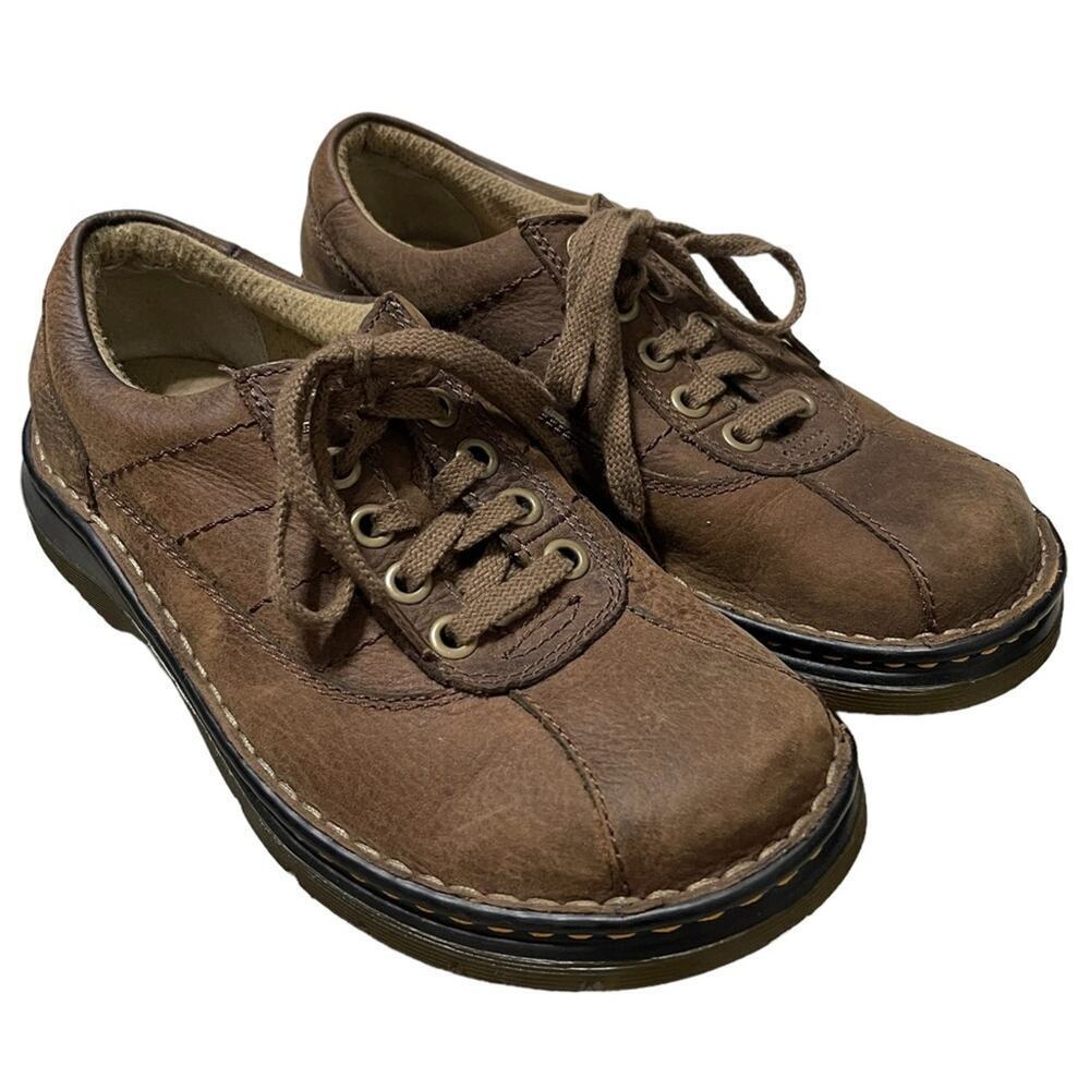 Dr. Martens Vintage John Brown Leather Low Top Lace Up Oxford Shoe Size 8